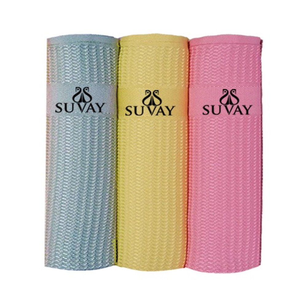 Suvay 3'lü Mikrofiber Temizlik Bezi & Cam Bezi Araba Bezi Toz Bezi Magic Towel Sihirli Temizlik Bezleri Temizlik Malzemeleri Fiyatı