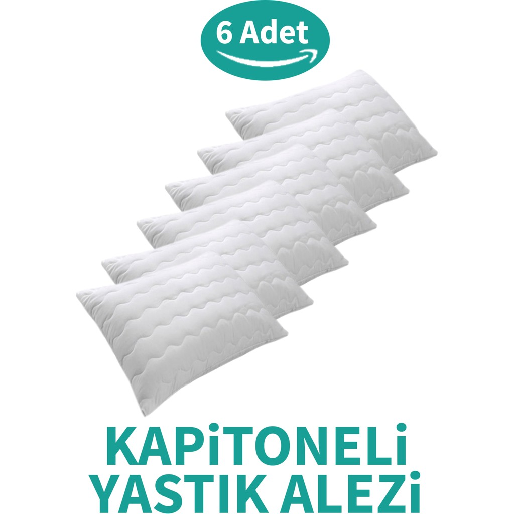 Suvay Kapitoneli Yastık Alezi 6'lı Pamuklu Fermuarlı Kapitone Yastık Koruyucu Yastık Kılıfı - Beyaz - 50 x 70 cm Yastık Kılıfı Fiyatı