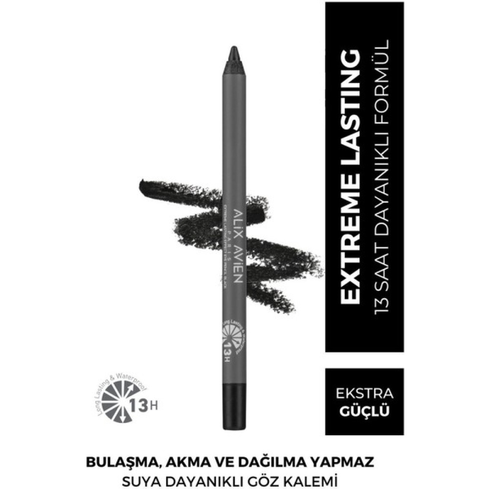 Suya Dayanıklı Siyah Göz Kalemi - 13 Saat Kalıcı Etki - Extreme Lasting Effect Eye Pencil Black Göz Kalemleri Fiyatı