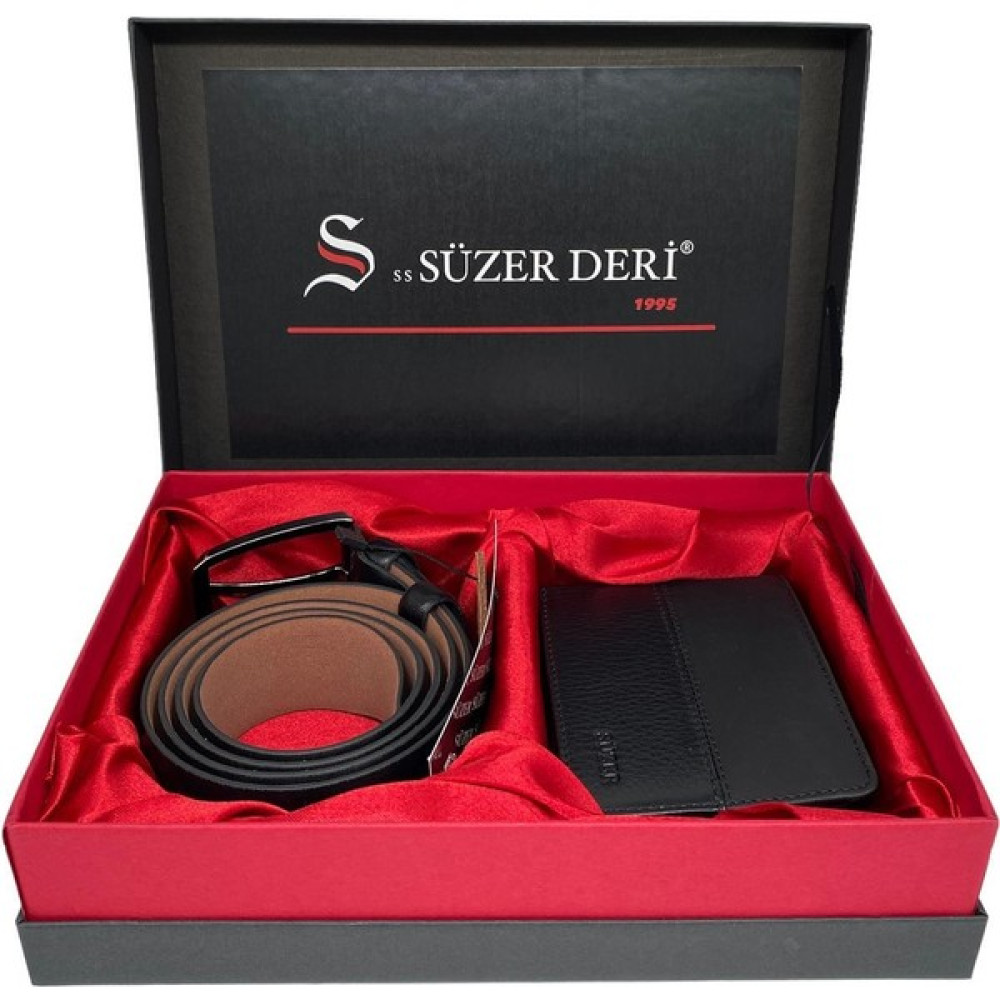 Süzer Deri Deri Kemer Ve Deri Cüzdan Set Kutulu Erkek Kemeri Fiyatı