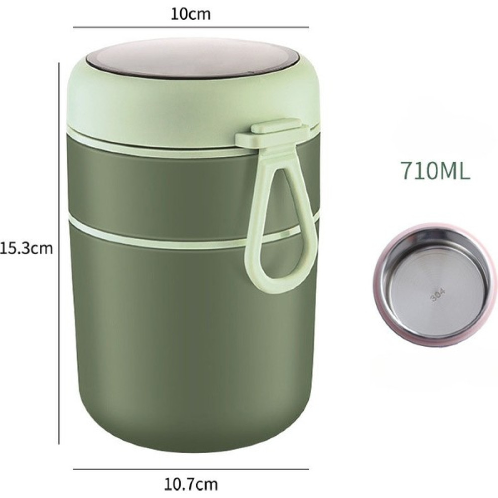 Suzhou Xiang Yemek Termosu, 710 ml Çorba Termosu, Çift Katmanlı 304 Paslanmaz Çelik Bento Kutusu, Yalıtımlı Öğle Yemeği Çantalı, Kahvaltılık Çorba ... Saklama Kapları Fiyatı
