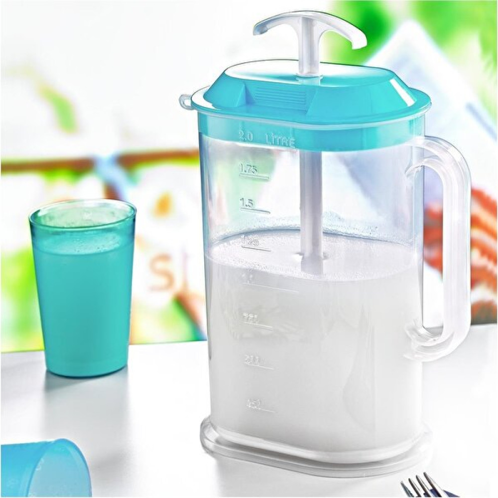 Svein Deluxe Kalite Sızdırmaz Basmalı Oval Yayık Ayran Sürahisi Bpa Içermeyen Plastik Büyük Boy 2 Lt - 2 L Sürahi Fiyatı