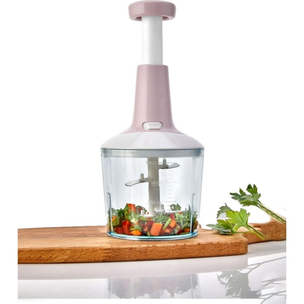 Svein Paslanmaz Çelik Bıçaklı El Robotu Pratik Taşınabilir Basmalı El Blender Soğan Sebze Meyve Doğrayıcı Doğrayıcılar / Rondolar Fiyatı