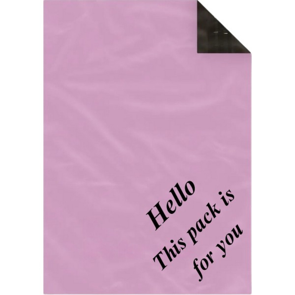 Svs Etiket Plastik Hello This Pack Is For You Baskılı 25X30+5 Cepli Lila Kargo Poşeti Dosya Fiyatı