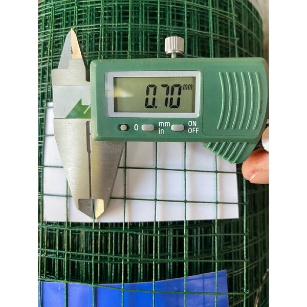 SVS Yeşil Pvc Kaplamalı Puntalı Tel 12MM x 12MM Göz Arası 0,70MM Kalınlık, 100CM Yüksekliğinde x 25MT Uzunluk Kümes Teli Bahçe Çiti Fiyatı