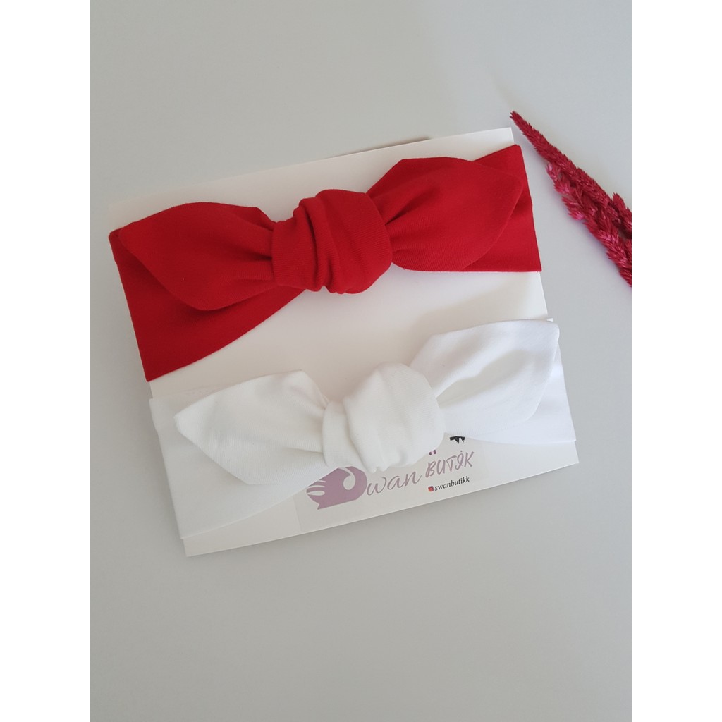Swan Butik Kız Çocuk Bebek Bandana Toka Seti 2'li Kırmızı Beyaz Diğer Fiyatı