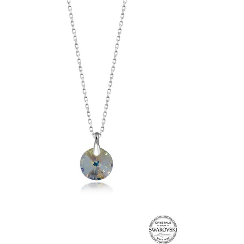 Swarovski Crystal Kadın Yuvarlak Gümüş Kolye Gümüş Kolye Fiyatı