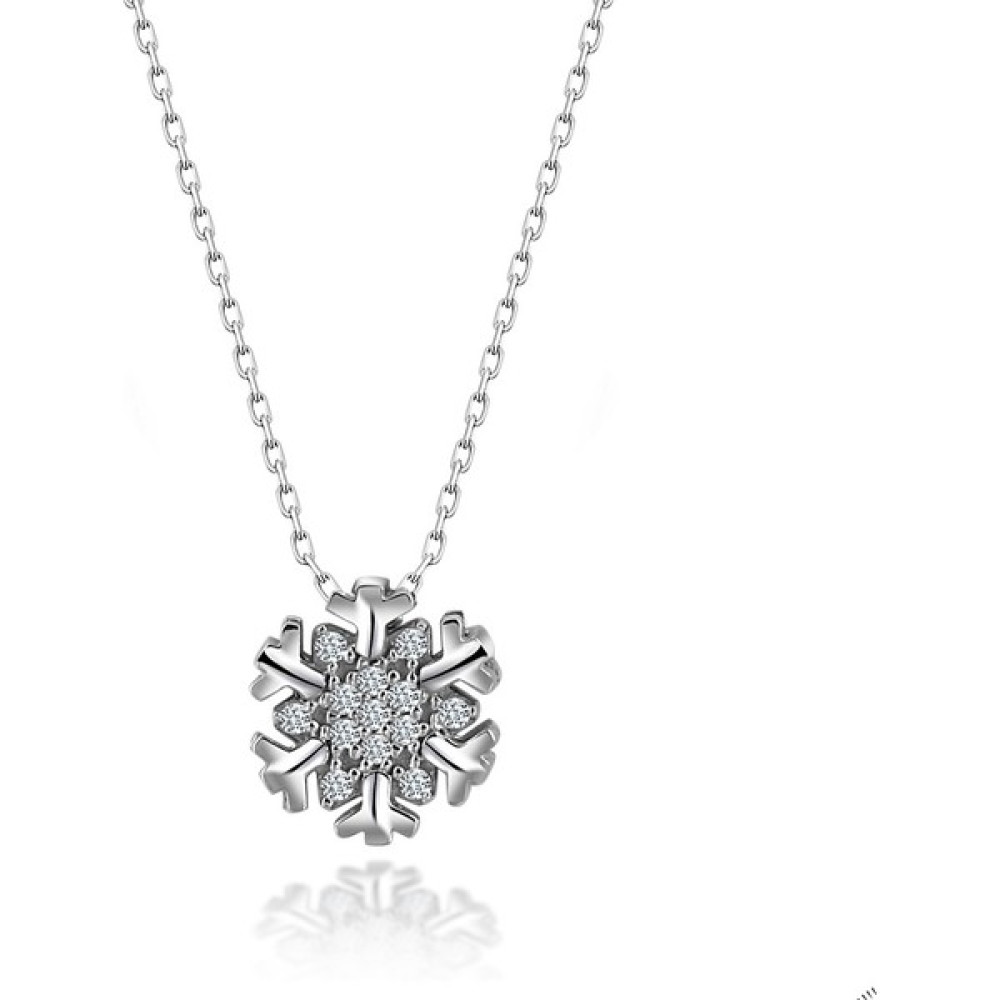 Swarovskı Taşlı Gümüş Kar Tanesi Kolye Gümüş Kolye Fiyatı
