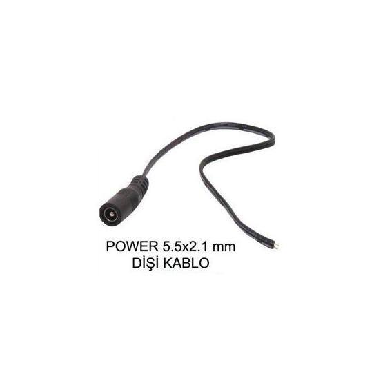 Swat 5.5x2.1 mm Dişi Power Voltaj Kablosu Görüntü Kablosu Fiyatı