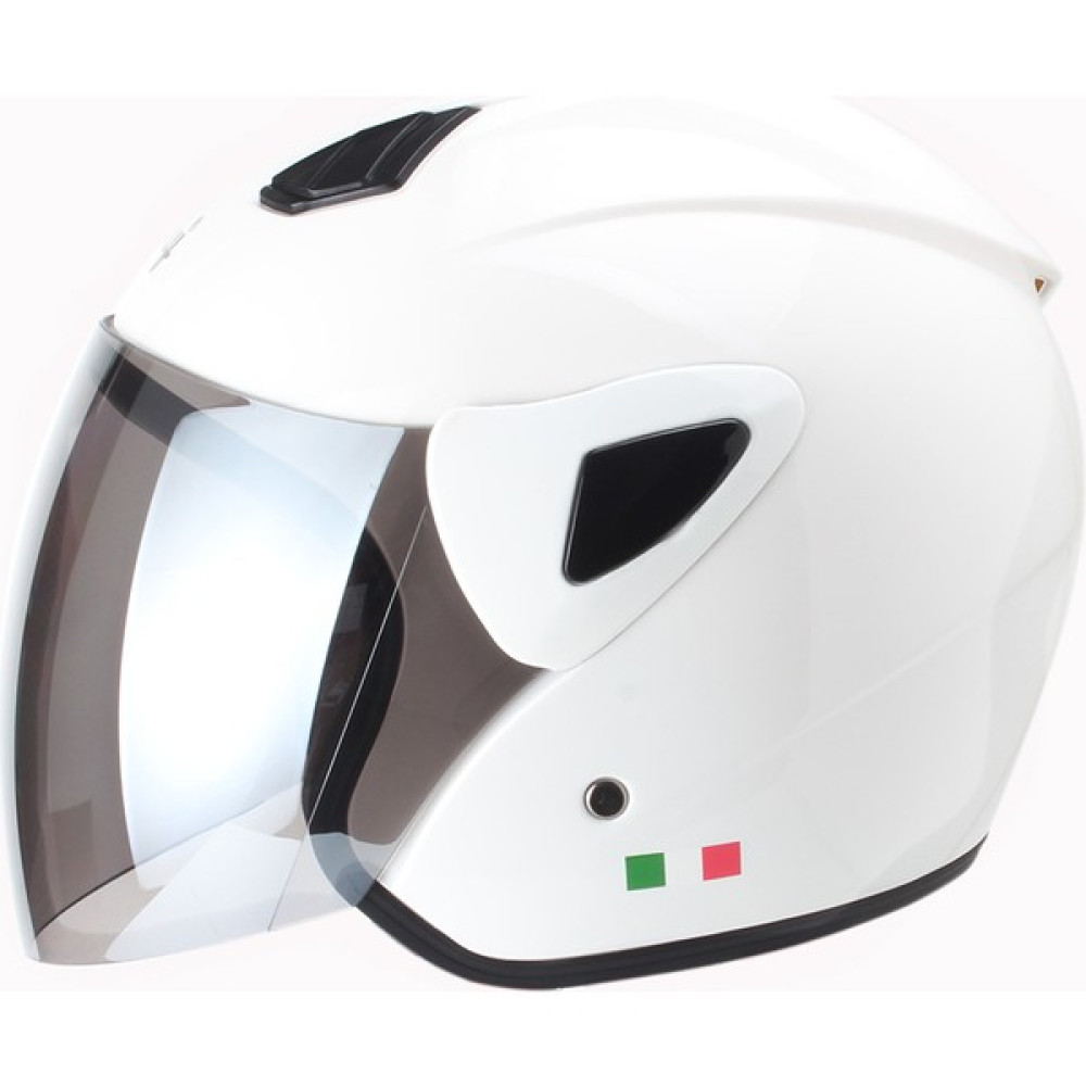Sway Kask Sway SW-733 Yarım Aynalı Camlı Beyaz - L Motorsiklet Kaskları Fiyatı