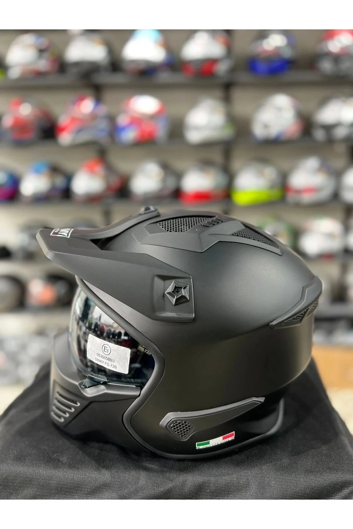 Sway Sw 726 X Tokyo Siyah Motosiklet Kask S Beden" Motorsiklet Kaskları Fiyatı
