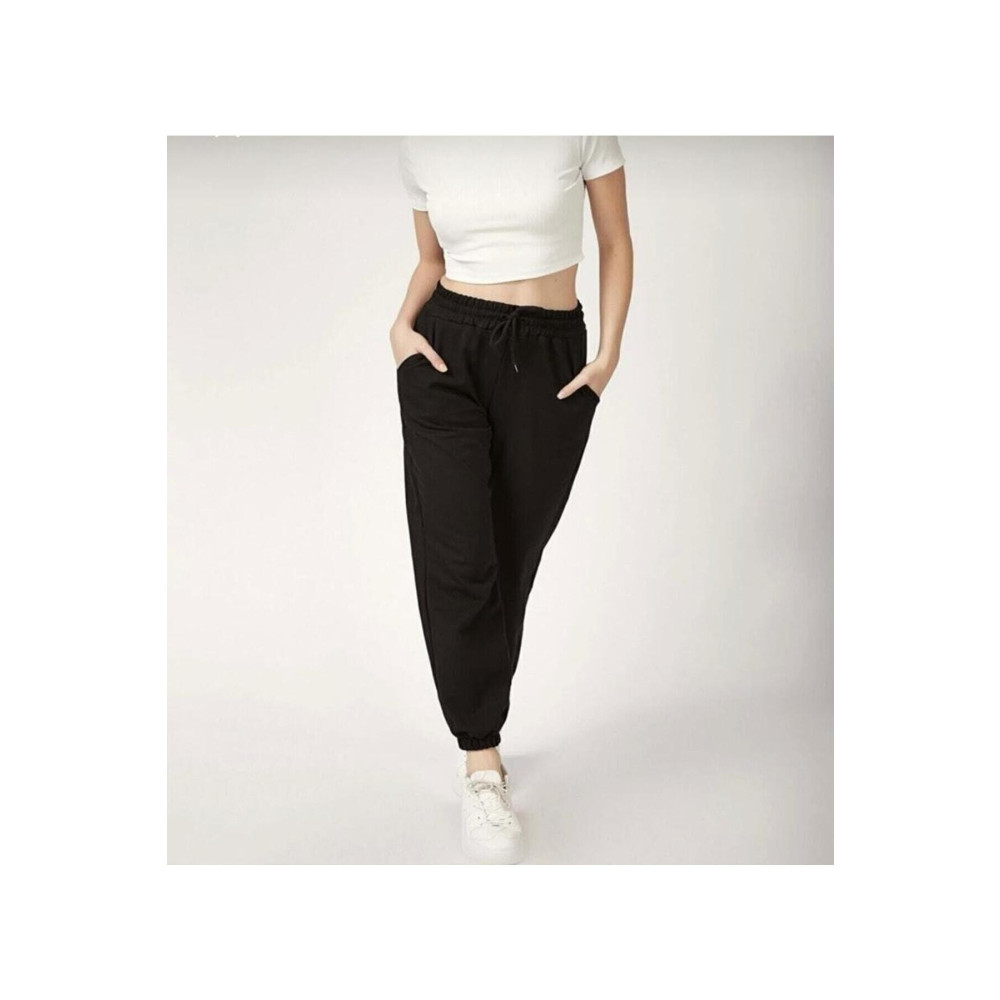 SWAYZE Unisex Paça Lastikli Yüksek Belli Jogger Yazlık Eşofman Altı XS/S Beden Kadın Eşofman Fiyatı