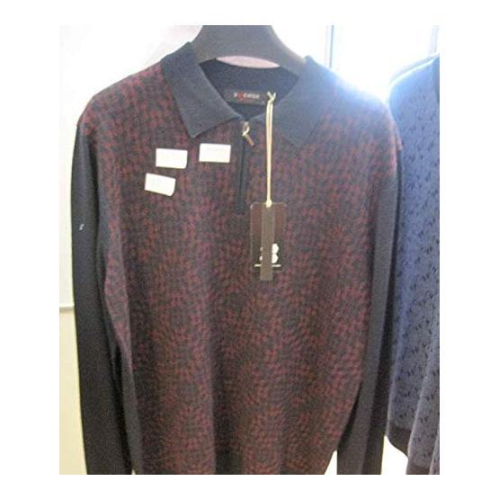 Sweater Siyah  Polo Yaka Düğmeli Erkek Triko Kazak