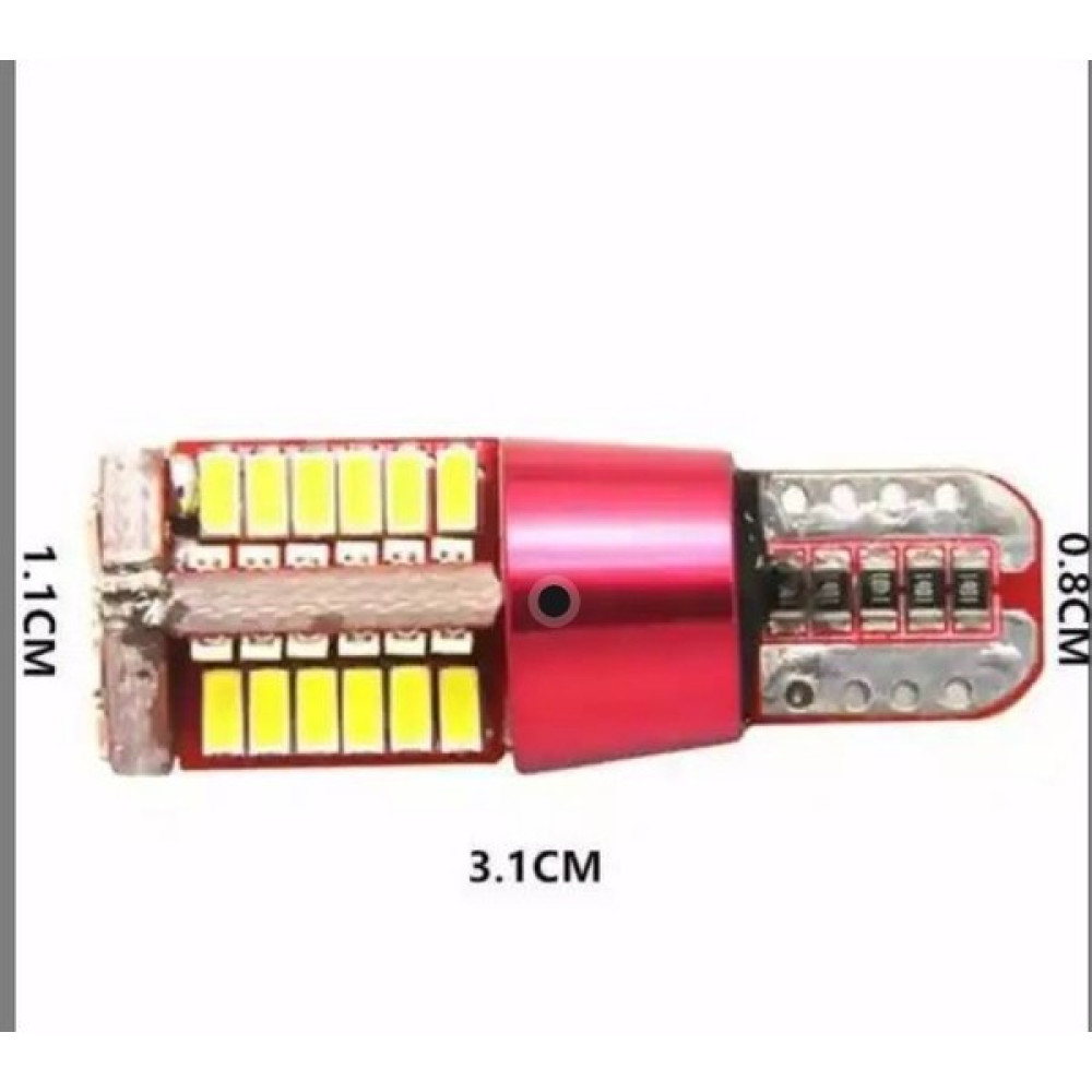 Sweck T10 5w Beyaz 54 Ledli Araba Oto Işık Iç Lamba,park,plaka Led Ampul Araç Aydınlatma 2 Adet Far Ampülü Fiyatı