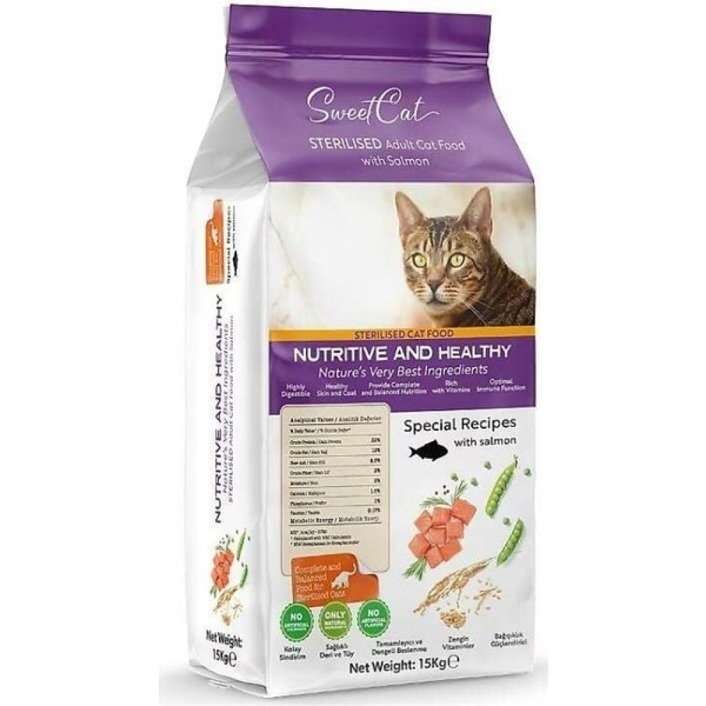 Sweet Cat Sterilised Somonlu Kısır Kedi Maması 15 kg Evcil Hayvan Ürünleri Fiyatı