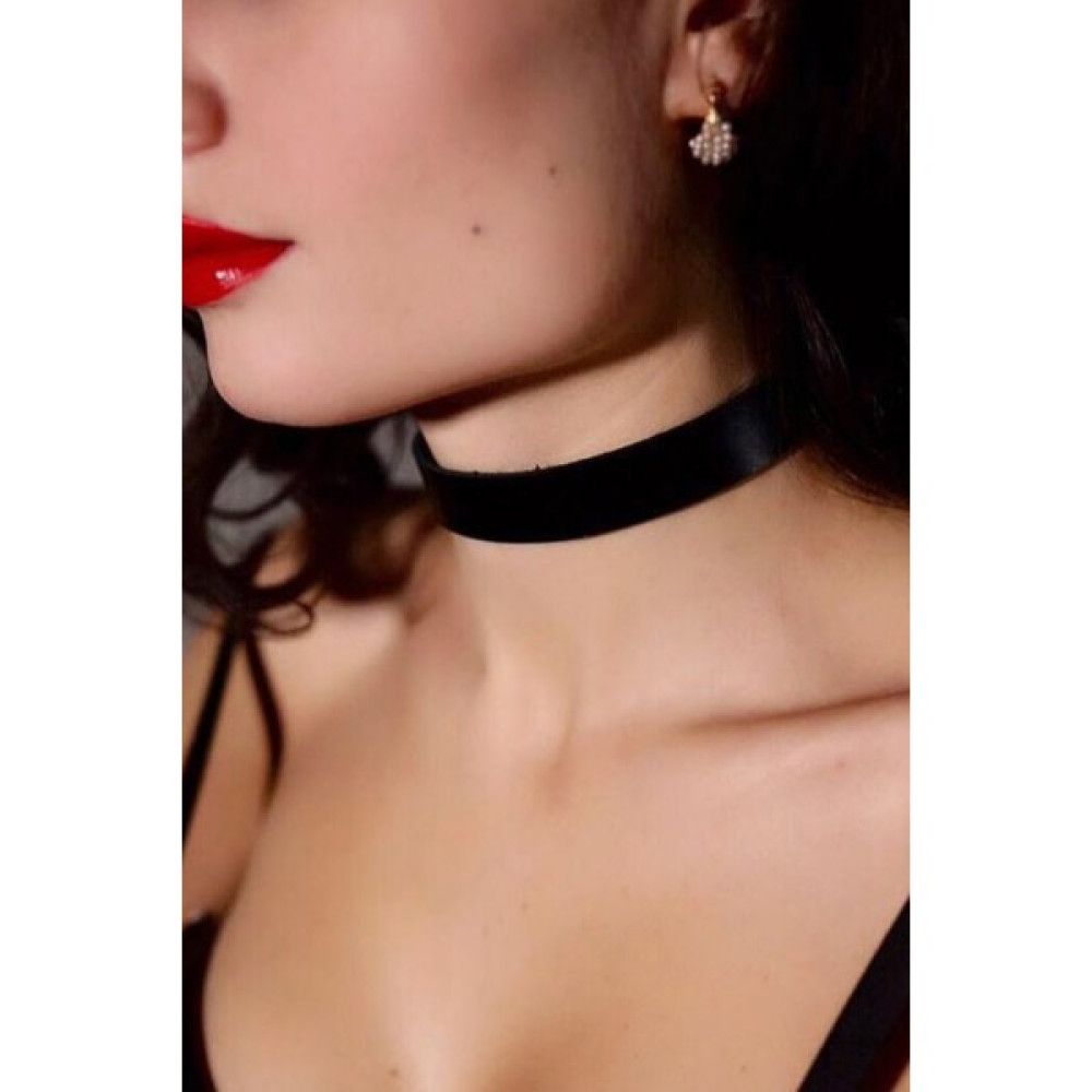 Sweet Demon Kadın Ayarlanabilir Ince Şerit Zarif Deri Choker Tasma Boyun Aksesuar Siyah Bijuteri Kolye Fiyatı