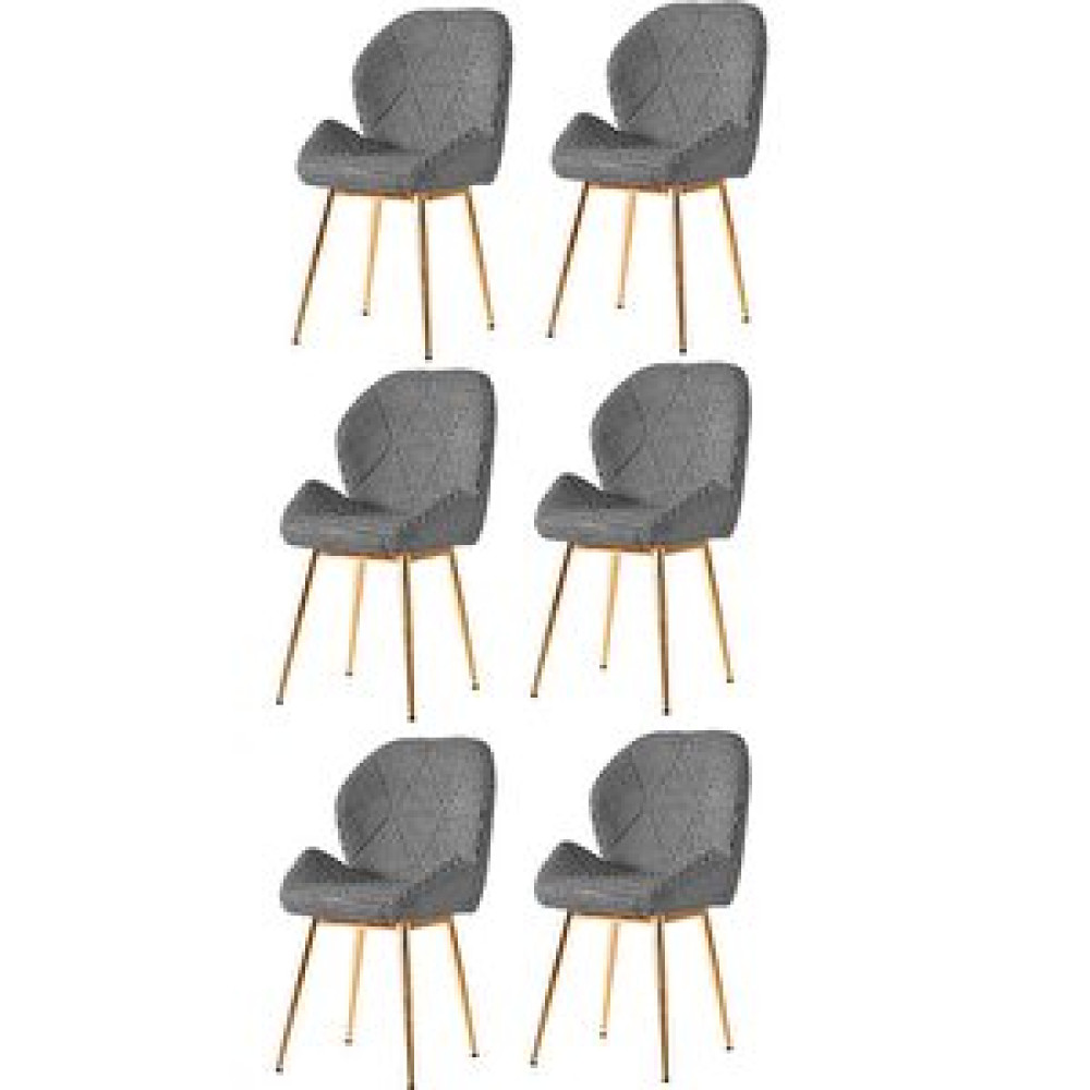 Sweet Home Masa Sandalye 6 Adet Vera Sandalye Metal Ayak Parlak Gold Standart Sandalye Fiyatı