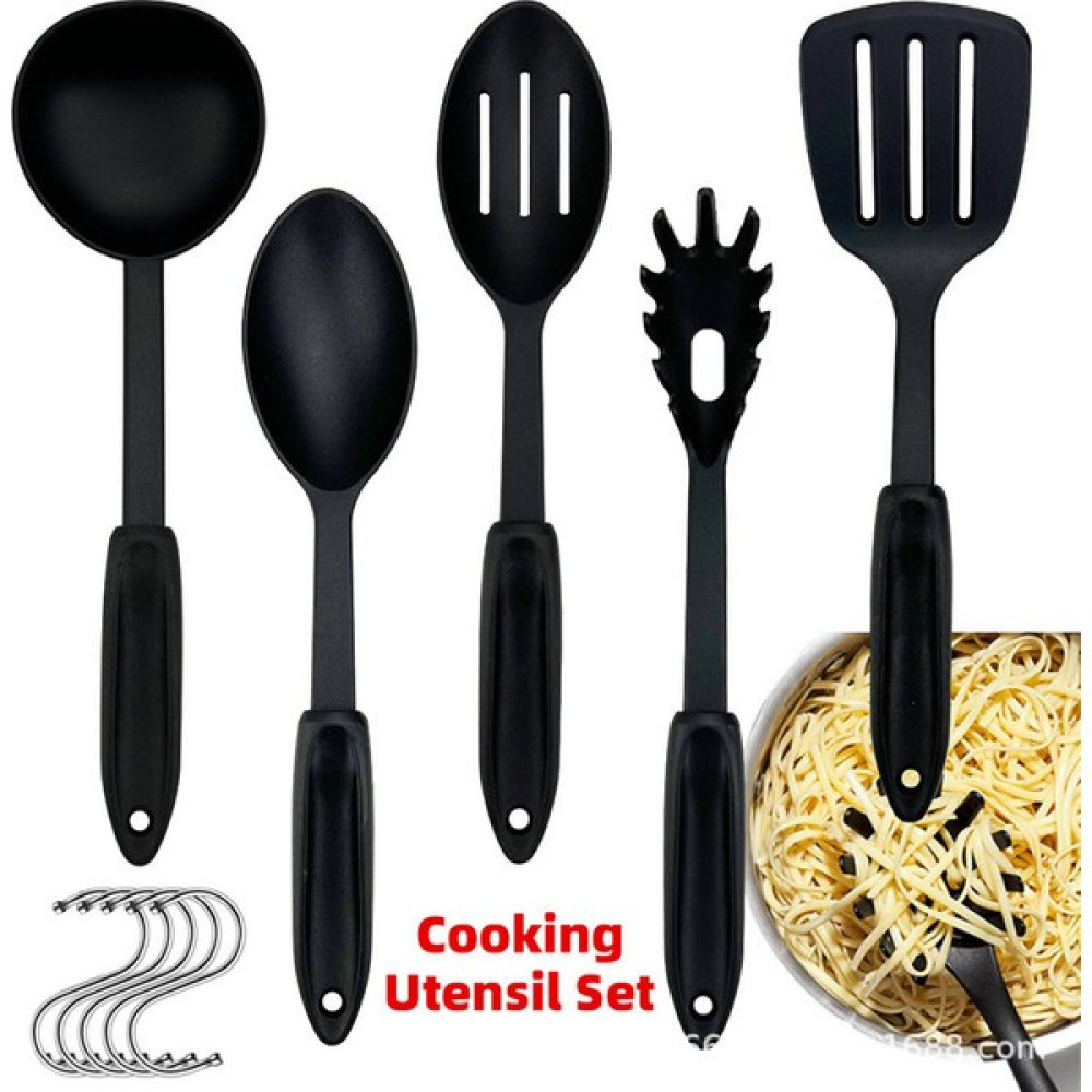 Sweet Ruı Mutfak Gereçleri Pişirme Mutfak Spatula Çorba Kaşığı Pençe Tozu Yapışmaz Tencere (Yurt Dışından) - Siyah Çatal / Kaşık / Bıçak Takımları Fiyatı