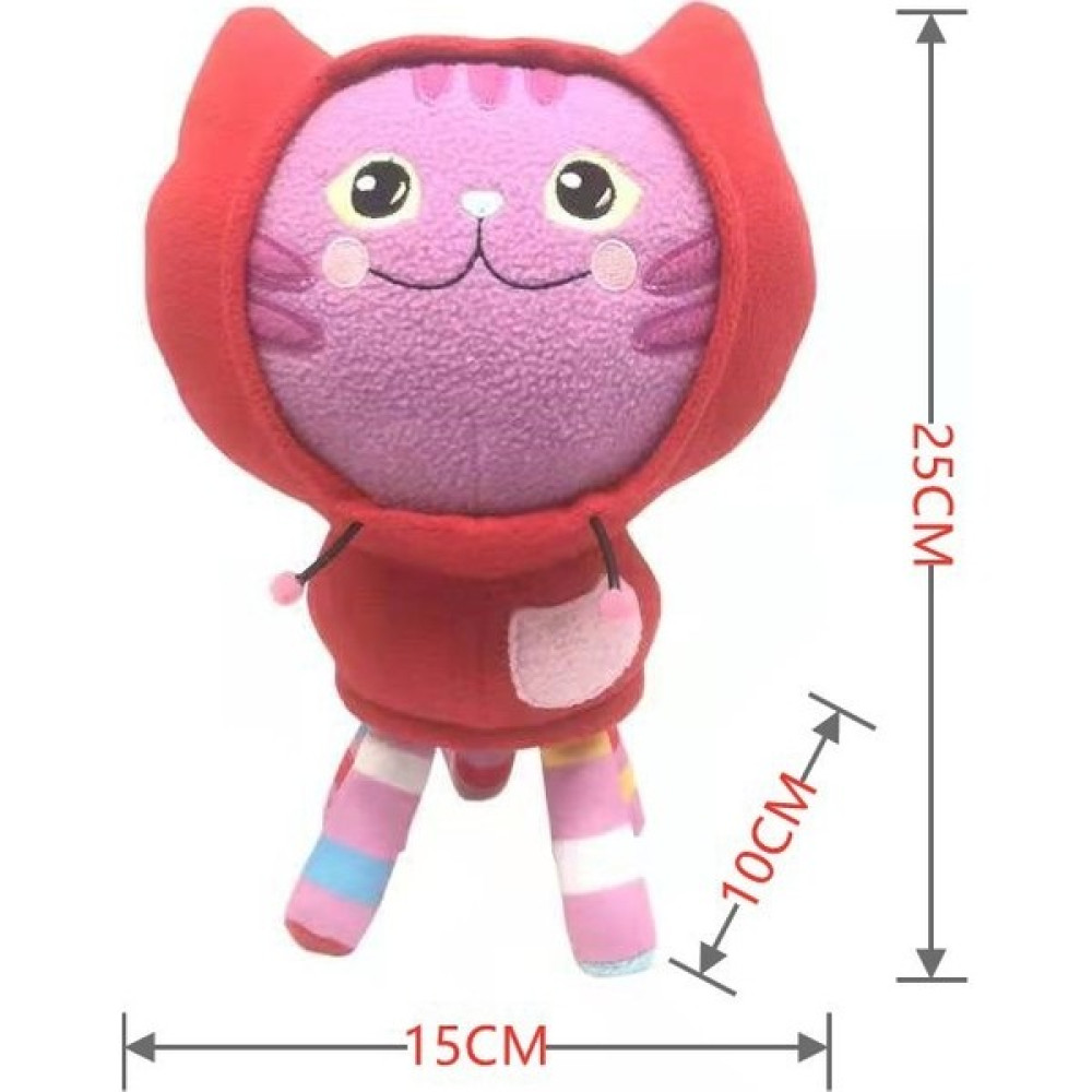 Sweet Ruı Yeni Gabby's Dollhouse Peluş Oyuncak Sevimli Kedi Bebek (Yurt Dışından) - Kırmızı Peluş Oyuncaklar Fiyatı
