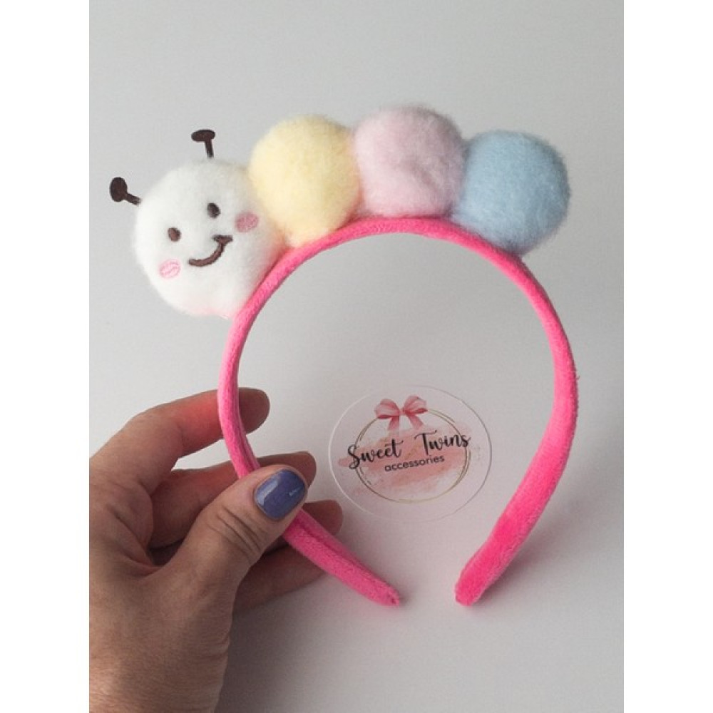 Sweet Twins Tırtıl Peluş Taç - Pembe Toka, Taç & Saç Bandı Fiyatı