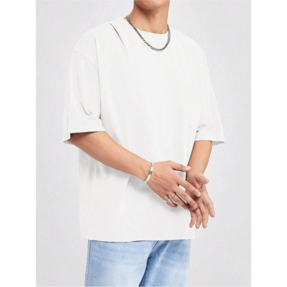 Sweetline Basic Süprem T-Shirt - Beyaz Oversize Bisiklet Yaka Tişört Erkek T-shirt Fiyatı