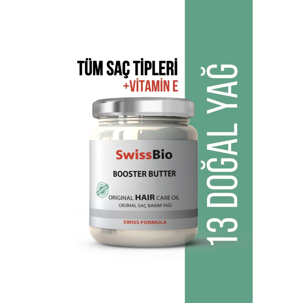 SwissBio Booster Butter 13 Doğal Yağ Içeren Besleyici Saç Bakım Yağı 200 ml Saç Bakım Maskeleri & Serumlar & Spreyler Fiyatı