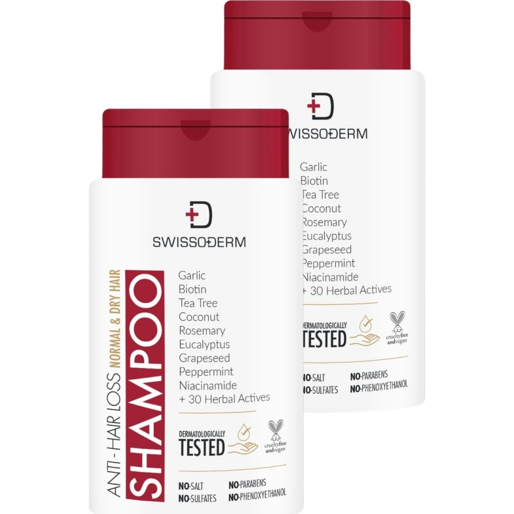 Swissoderm Dökülme Karşıtı Şampuan – Normal Ve Kuru Saçlar Için (300 Ml) X 2 Adet Diğer Fiyatı