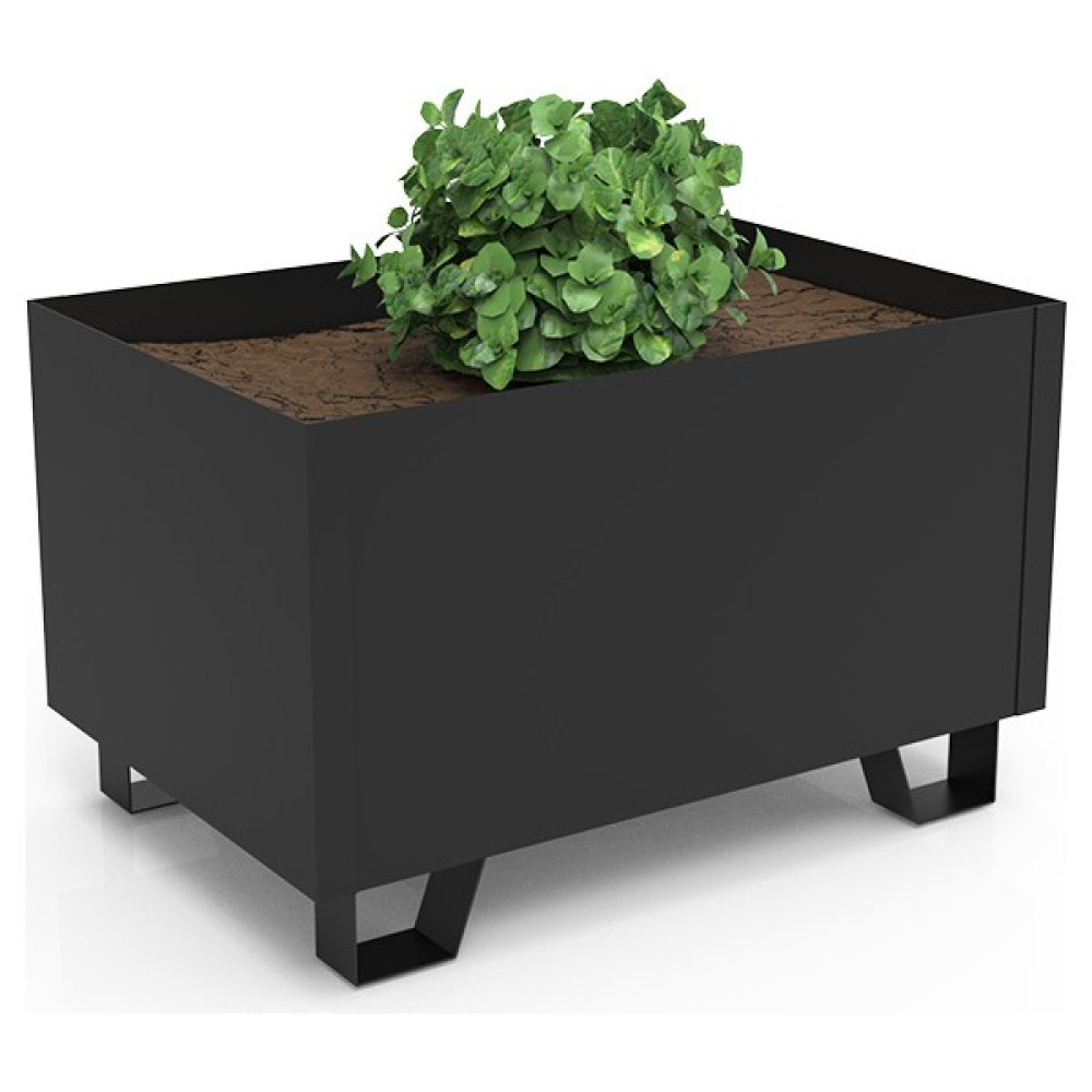 Swissole Ayaklı Metal Saksı Orta Boy 30X21X18,5CM Iç Mekan ve Dış Mekan Çiçeklik - Siyah - 30x20x18,5 Saksı ve Aksesuarları Fiyatı