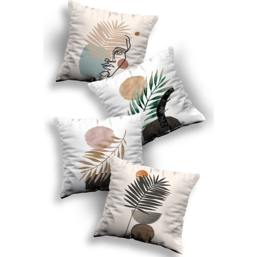 Swita Dijital Baskılı Dekoratif 4'lü Yastık Kırlent Kılıfı - 43 x 43 cm - Antik Kırlent / Mobilya Yastığı Fiyatı