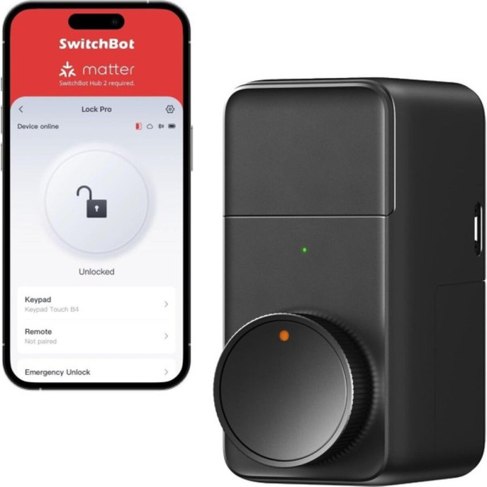 SwitchBot Smart Lock Pro, Anahtarsız Elektronik Akıllı Kapı Kilidi, Alexa ve Matter Destekli Bebek Güvenlik Fiyatı
