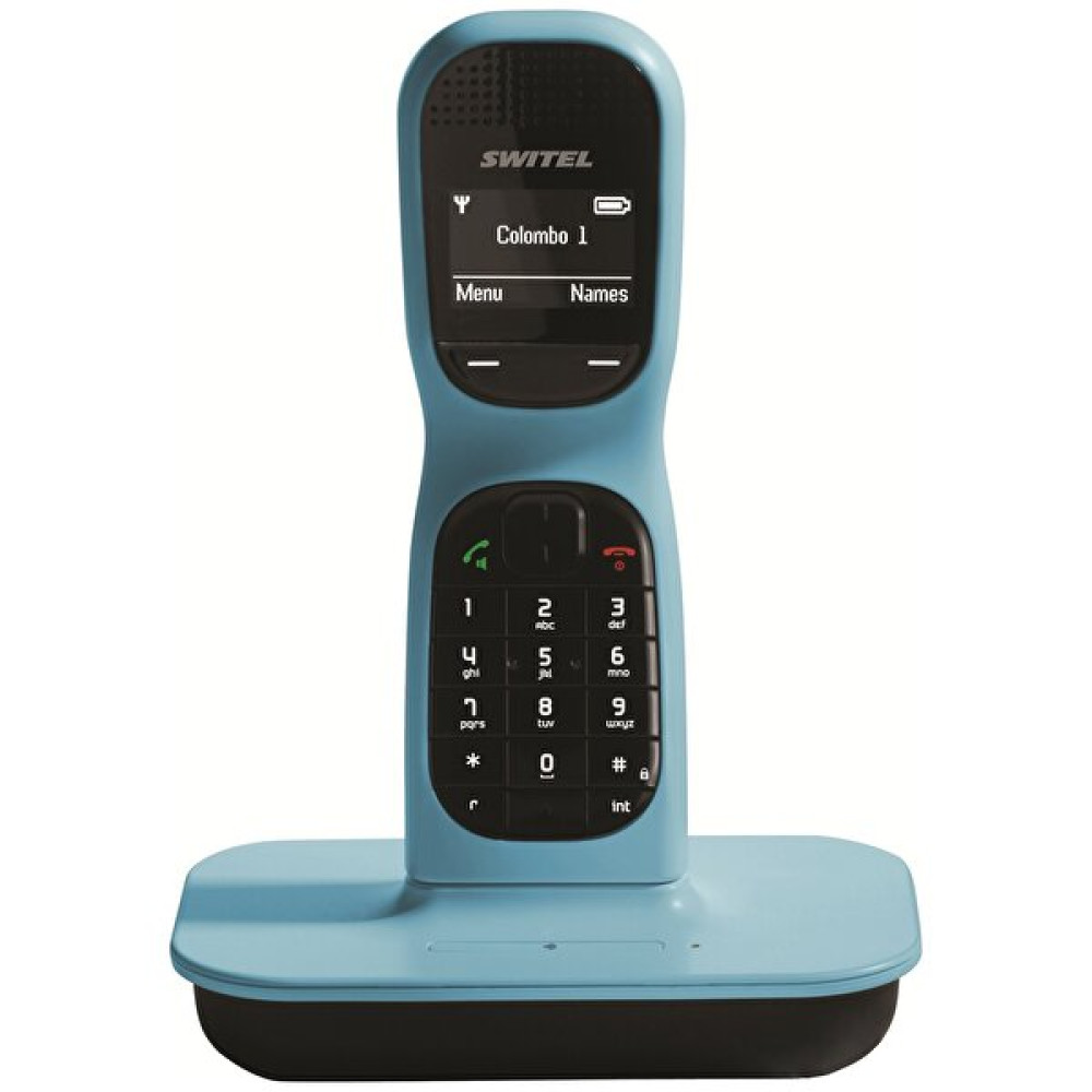 Switel DF 1001 Colombo Arayan Numarayı Gösteren Mavi Dect Telefon Telsiz Telefon Fiyatı