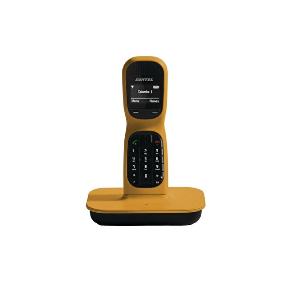 Switel DF 1001 Colombo Arayan Numarayı Gösteren Sarı Dect Telefon Telsiz Telefon Fiyatı