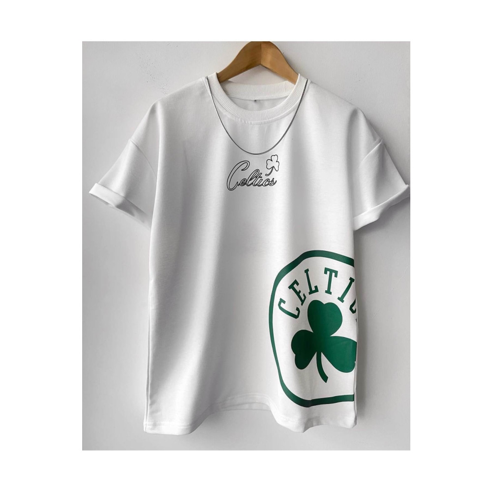 SWOOPS Erkek Baskılı Pamuklu Bisiklet Yaka Kısa Kollu Oversize T-shirt M/L Beden Bayan T-shirt Fiyatı