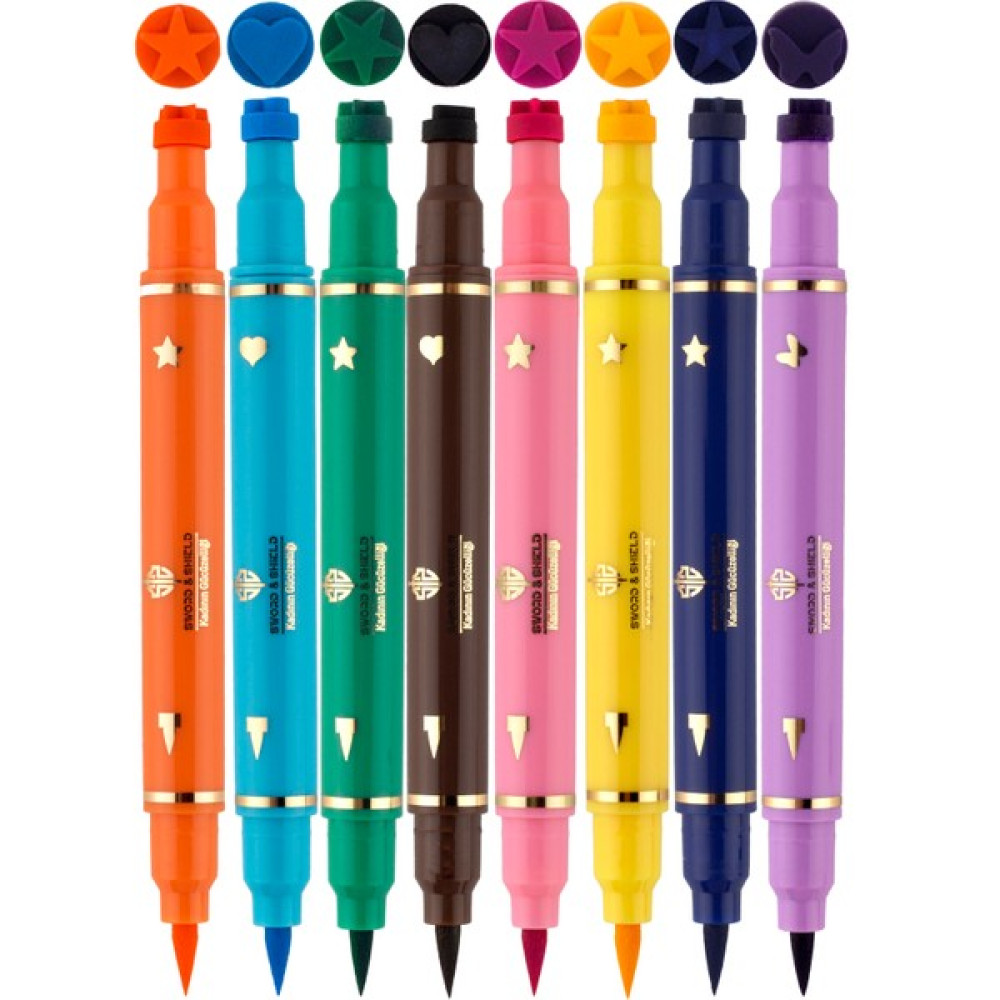 Sword & Shield 8 Renkli Çift Taraflı Neon Pen Eyeliner Seti Eyeliner Fiyatı