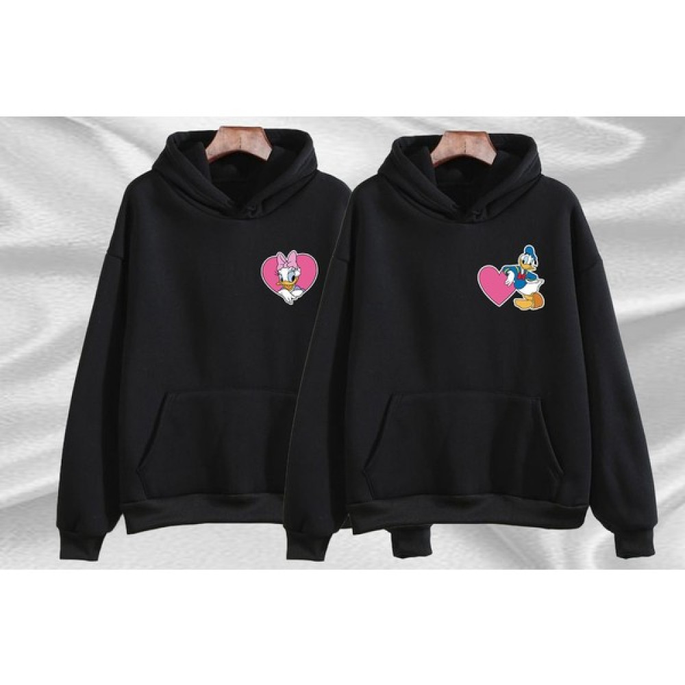 Swozz Donald & Daisy Duck Baskılı Çift Sweatshirt 2 Adet Sevgili Kombini Bayan Sweatshirt Fiyatı