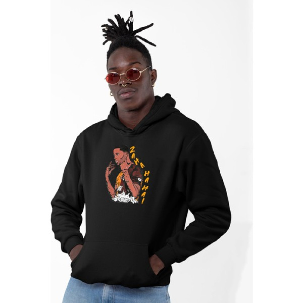 Swozz Wilfried Zaha Baskılı Oversize Pamuk Kapüşonlu Sweatshirt Boyfriend Hoodie Erkek Sweatshirt Fiyatı