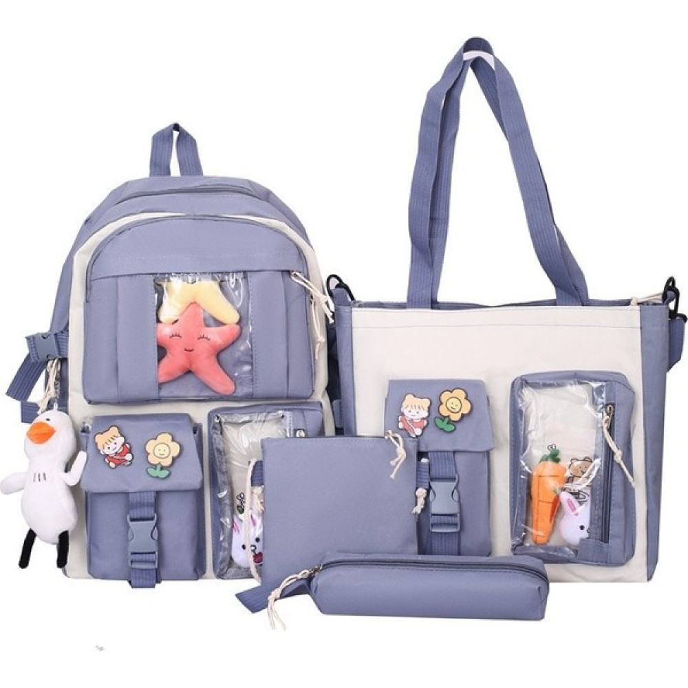 SY 4 Parçalı Öğrenci Okul Çantası Seti (Yurt Dışından) Unisex Sırt Çantası Fiyatı