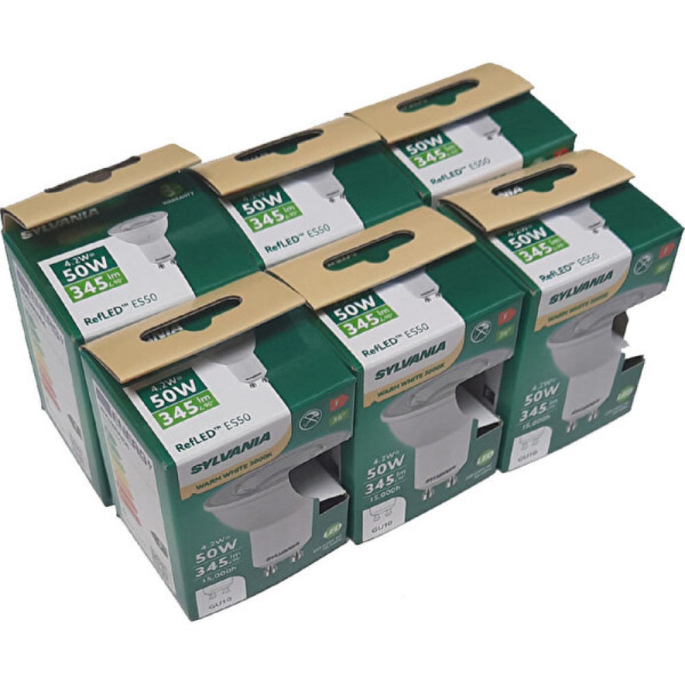 Sylvania GU10 Ledli Spot Ampul 4,5W 6 Adet - Beyaz Led Aydınlatmalar Fiyatı
