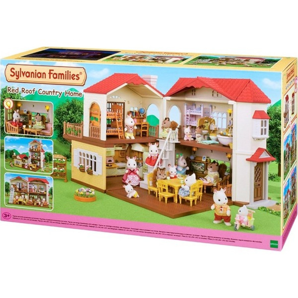 Sylvanian Families Kırmızı Çatılı Işıklı Şehir Evi Bebek Oyuncakları Fiyatı