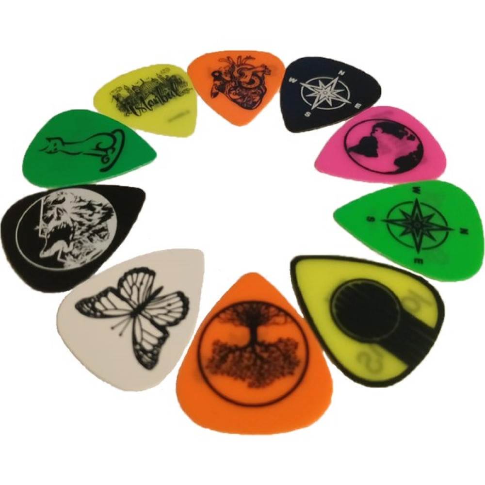 Symbol Pick Gitar Penası 10'lu Karışık Paket Müzik Aleti Aksesuarları Fiyatı