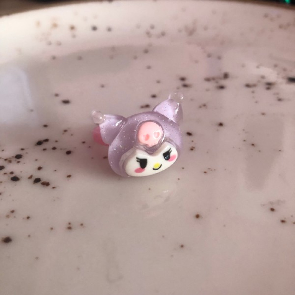 Syn İletişim Kuromi Lila Sanrio Kawai Ayarlı Yüzük Köstebek - Standart İnci Yüzük Fiyatı