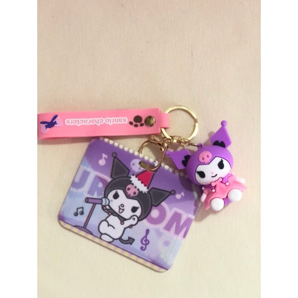 Syn İletişim Kuromi Sanrio Köstebek Kartlık Anaktarlık Figür Fonksiyonel Ürün Kimlik Kabı Kartlık Çanta Süsü Anahtarlık Fiğür Bayan Cüzdan Fiyatı
