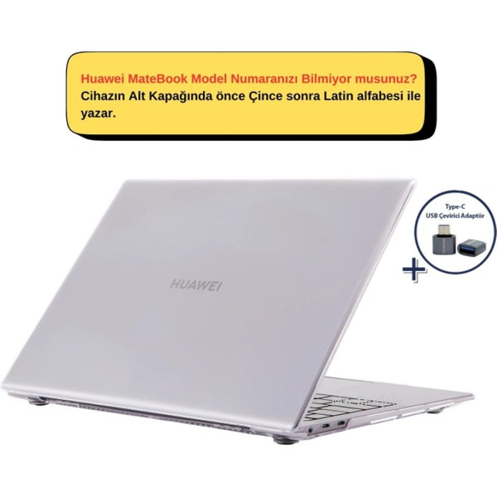 SyncCase Huawei Kılıf MateBook 14S ile Uyumlu Kılıf 2021/2023 Kristal - Şeffaf Tablet Pc Aksesuarları Fiyatı