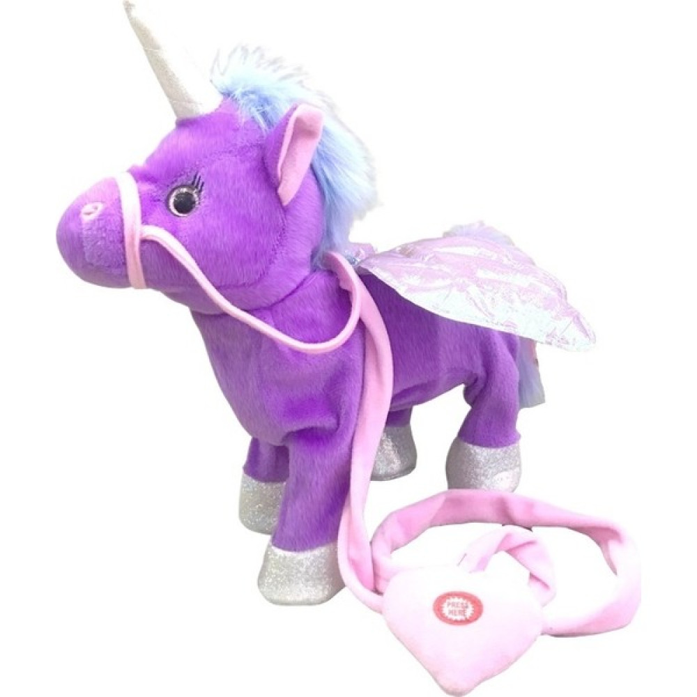 Synchrolssue Tasma Unicorn Melek At Peluş Oyuncak Çocuk Hediyesi (Yurt Dışından) - Beyaz - Mor Peluş Oyuncaklar Fiyatı