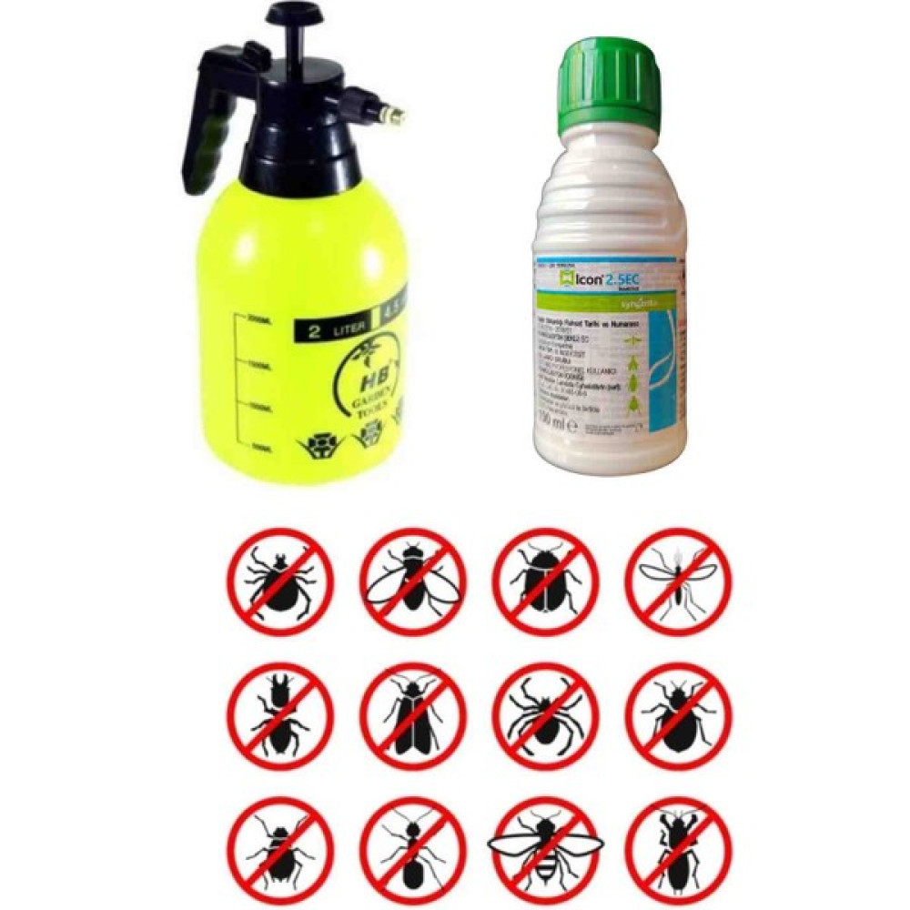 Syngenta Çiftlik Bahçe Ilaçlama/icon 2.5ec 100ML/KARASINEK Tatarcık Sivrisinek /2lt Ilaçlama Aleti Sinek-Kene-Haşere Kovucu Fiyatı