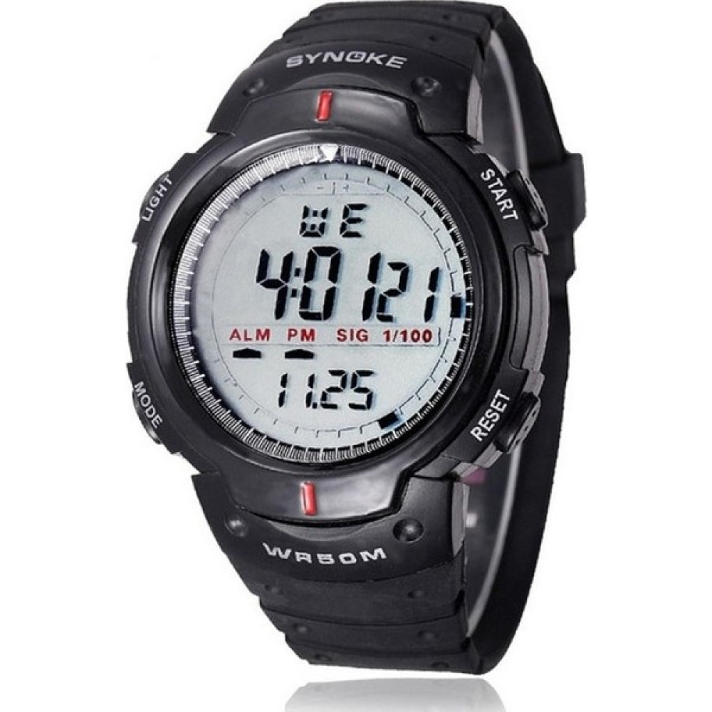 Synoke 61576 Life Su Geçirmez Erkekler İçin LED Spor Saat Siyah (Yurt Dışından) Kol Saatleri Fiyatı
