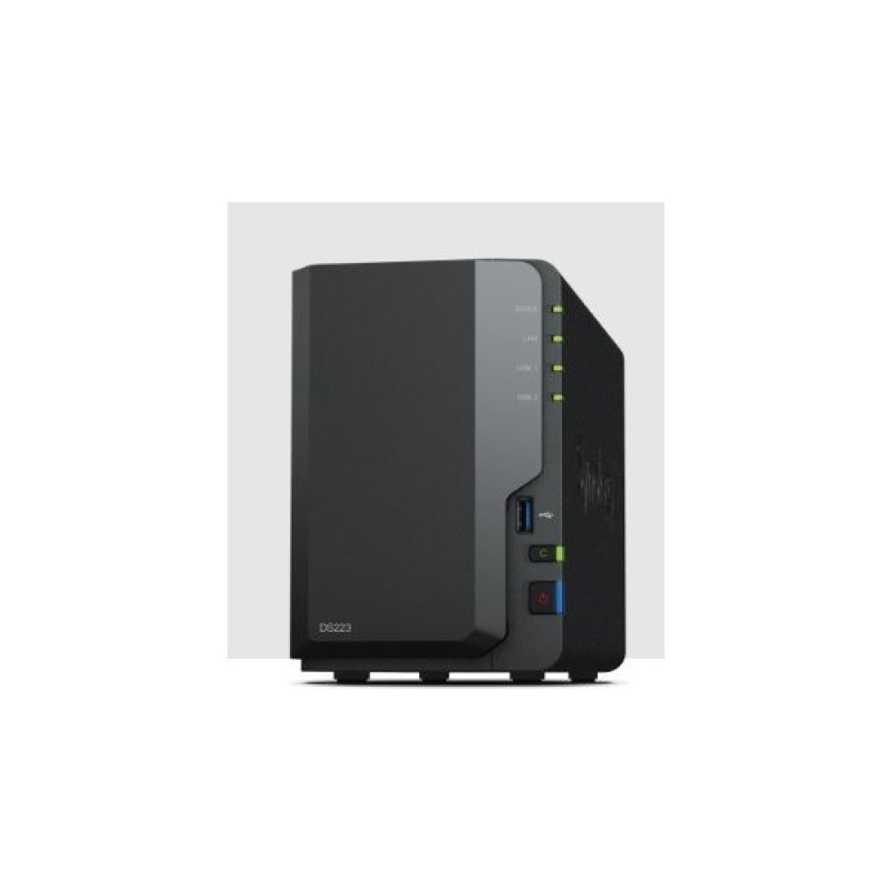 Synology DS223 (2x3.5''/2.5'') 2 HDD Yuvalı Tower NAS Ünitesi NAS Server Fiyatı