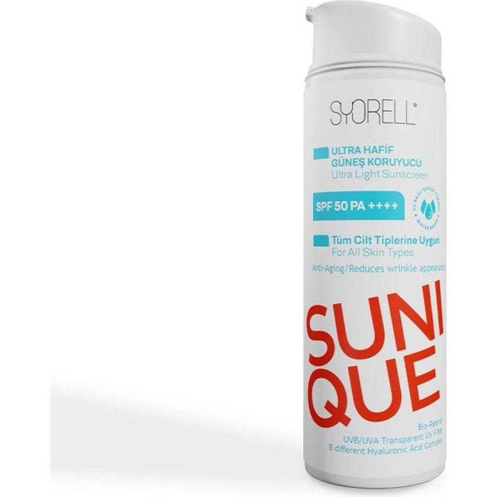 Syorell SUNIQUE Anti-Aging Ultra Hafif, Nemlendirici Güneş Koruyucu Krem 50 SPF Güneş Kremleri ve Losyonları Fiyatı