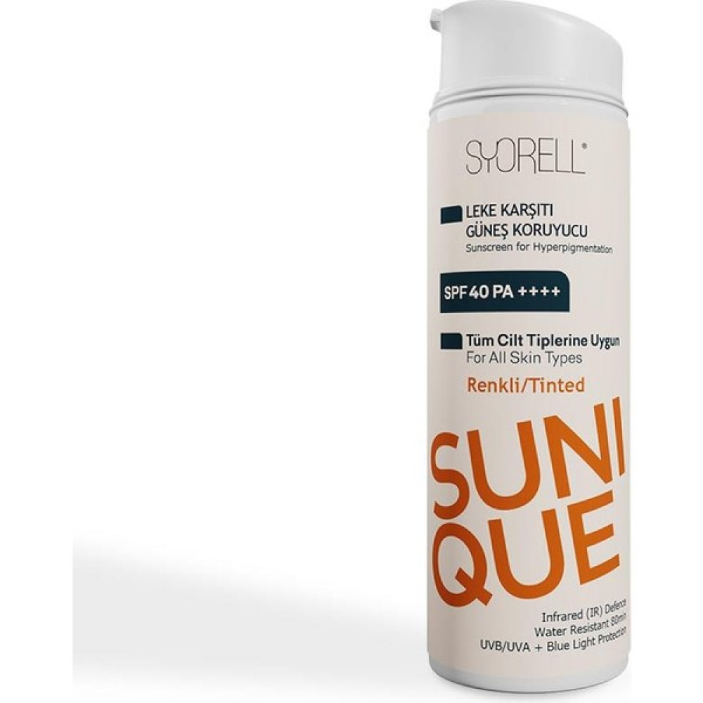 Syorell SUNIQUE Leke Karşıtı Renkli Güneş Koruyucu Krem 40 SPF Güneş Kremleri ve Losyonları Fiyatı