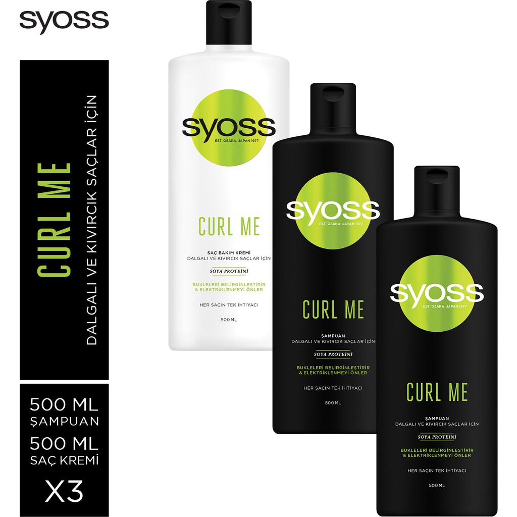Syoss Curl Me Şampuan 500 Ml X 2 Adet + Saç Kremi 500 Ml Şampuan ve Saç Kremi Fiyatı